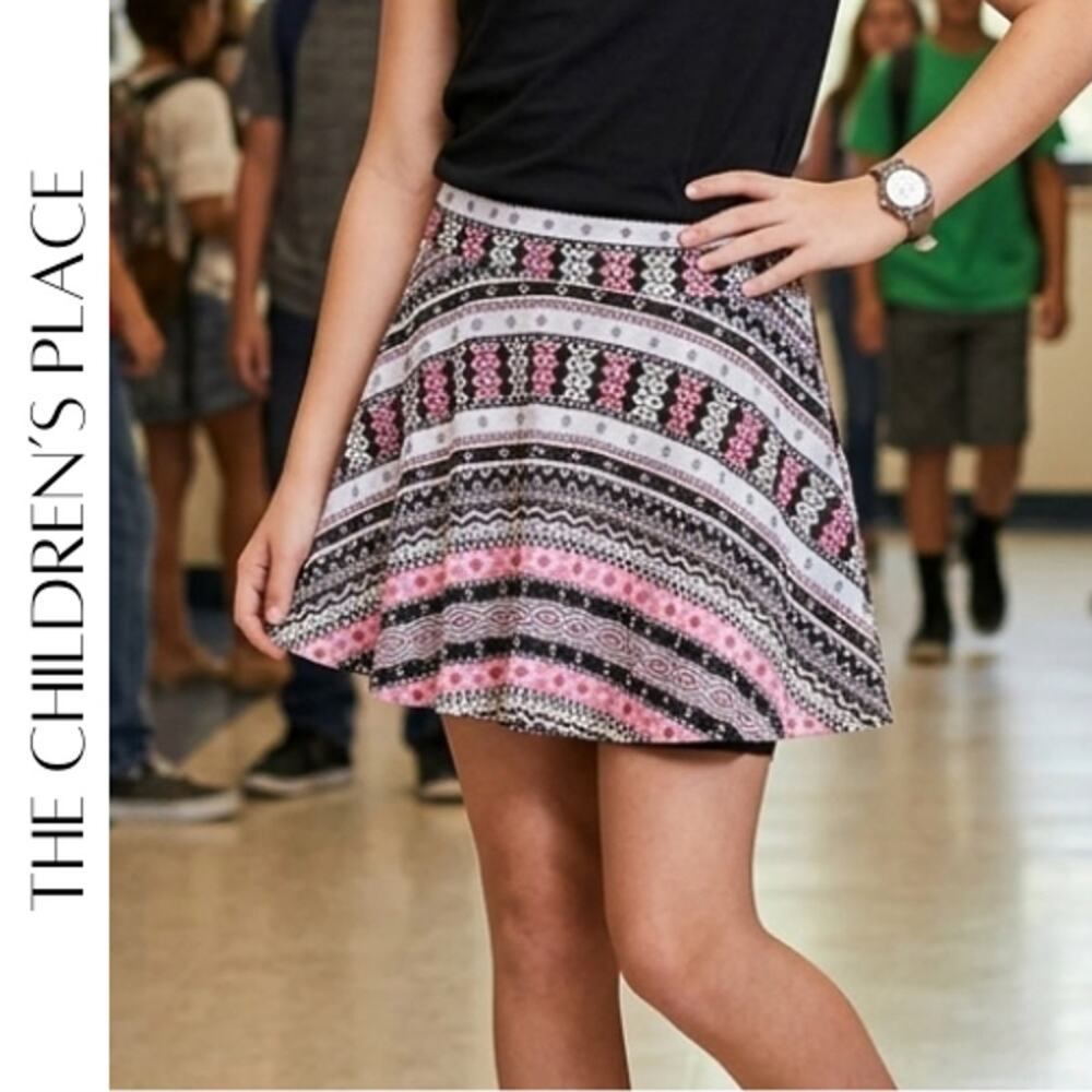 THE CHILDREN’S PLACE Aztec Print Skort XXL 16 NWT Colorful Summer Style